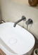 Смеситель для раковины скрытый KFA Armatura MOZA Gun Metal Grey 5039-810-61, графит