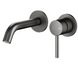 Смеситель для раковины скрытый KFA Armatura MOZA Gun Metal Grey 5039-810-61, графит