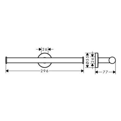 Держатель туалетной бумаги Hansgrohe Logis Universal (41717000)