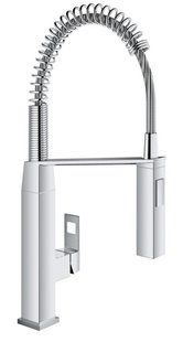 Grohe Eurocube Змішувач одноважільний для миття, з висувним виливом (31395000), Хром