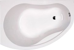 PROMISE ванна асимметричная 150*100 см, левая, белая, с ножками