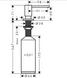 Дозатор кухонний для миючого Hansgrohe A41, 500 ml, Matt Black (40438670)