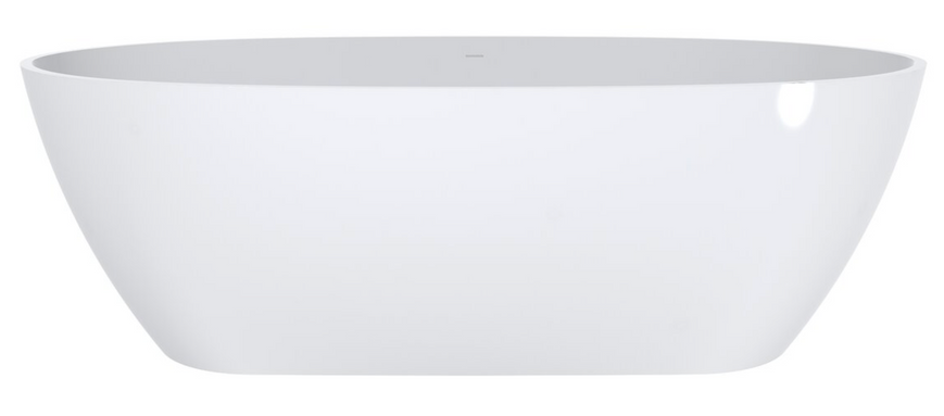 Ванна окремостояча кам'яна Miraggio Estella 168x83 см, білий (0000267), Білий