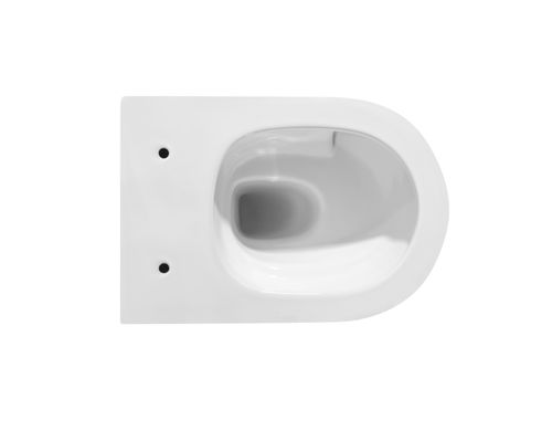Инсталляция с черной кнопкой с унитазом, Grohe + безободковый унитаз Simple Bend Whirpool Asignatura (Испания), Белый