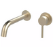Смеситель для раковины Devit Flow 550537BG скрытого монтажа, brushed gold, Золото