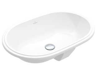 Умивальник врізний VILLEROY&BOCH Architectura під стільницю 57x37,5 см овальний білий 5A766001, Білий