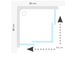 Душевая кабина (профиль белый) Ravak Matrix MSRV4-80 (1WV44100Z1)