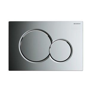 Клавіша Geberit Sigma 01 арт. 115.770.21.5, глянсовий хром, пластик, 246*164 мм, Хром