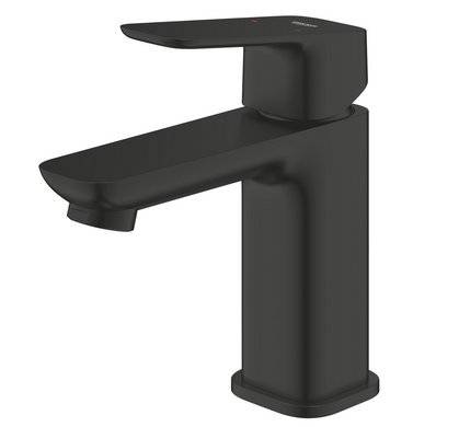 Смеситель для раковины S-размера Grohe Cubeo чёрный матовый (1016992430), Черный