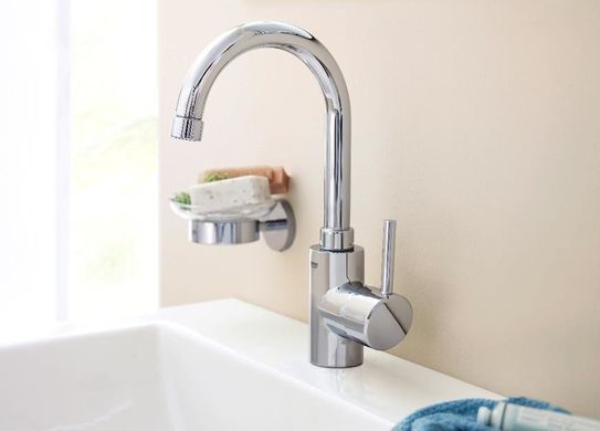 Змішувач для раковини Grohe Concetto New, 32629001, д/к, високий, Хром
