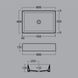Керамічна накладна раковина 60x40 см Simas Agile AG 60, Білий