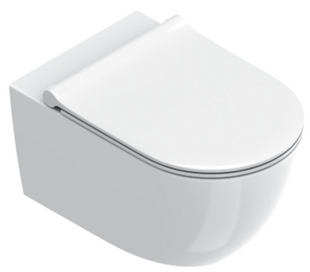 Подвесной унитаз Catalano Sfera 55 WC NewFlush + сиденье микролифт, Белый, Белый