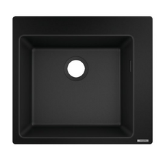 Кухонна мийка 560х510 мм Hansgrohe S51 S510-F450 чорний графіт (43312170), Чорний