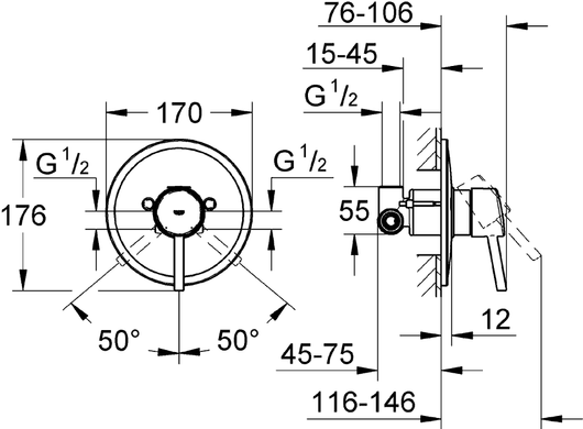 Змішувач Grohe Concetto New 32213001, Хром