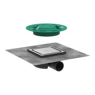 Точечный трап Hansgrohe RainDrain Spot 150x150х68 мм 50 Brushed Stainless Steel (56055800)