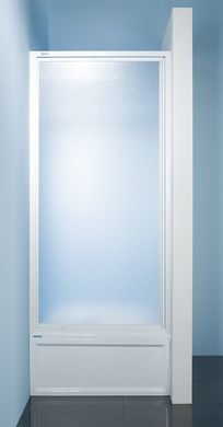 Распашная душевая дверь Sanplast 90cm (стекло) в полоску