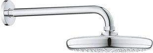 Grohe Tempesta 210 Верхній душ з душовим кронштейном 286 мм, 1 режим струменя (26411000), Хром