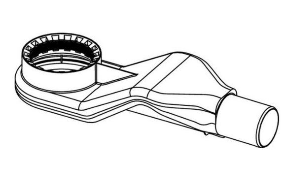Сифон TECE Drainline "низкий" DN 40 боковой слив, 0,5 л/с (650004)