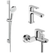 Набор смесителей для ванны 3-в-1 Hansgrohe Rebris S, цвет хром 20233000, Хром