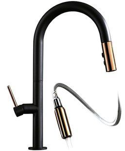 Змішувач для раковини (умивальника) REA APOLLO BLACK/ROSE GOLD