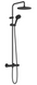 Hansgrohe Vernis Blend Showerpipe 240 1jet з термостатом, Matt Black (26426670), Чорний