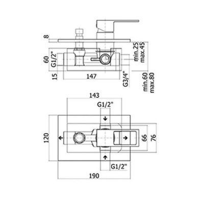 Смеситель Paffoni Effe (EF 015 CR/M)