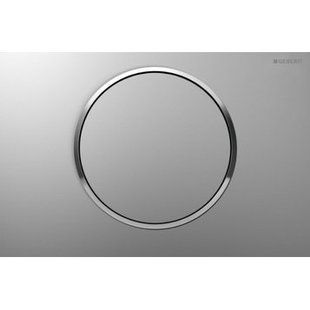 Клавіша Geberit Sigma 10 арт. 115.758.JQ.5, одинарний змив, рамка-матовий хром/кнопка-матовий хром/кільце-глянцевий хром, 246*164 мм, Сатин