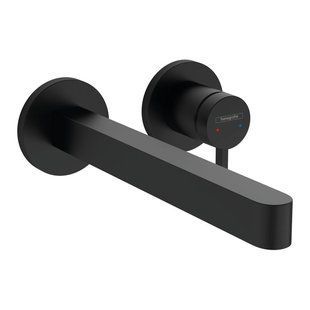 Змішувач для умивальника Hansgrohe Finoris 225 зі стіни, чорний матовий (76050670)