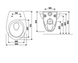 Унитаз подвесной Kolo Idol, сиденье soft-close, Click2Clean M1310002U, Белый